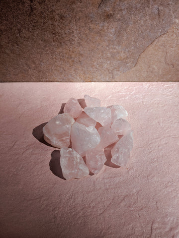 Rose Quartz Rough Chunks - Small