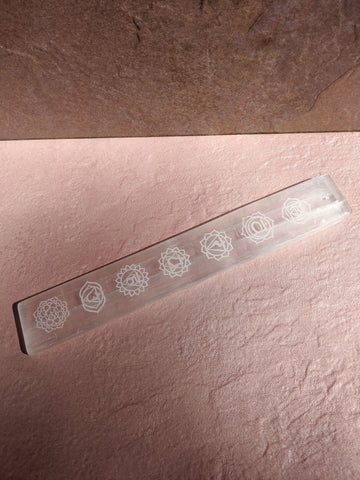 Selenite Chakra Incense Holder
